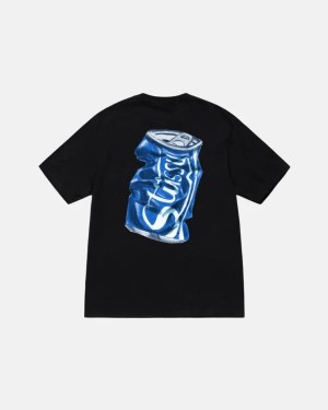 Black / Blue Stussy Soda Can T Shirts | 2718FNPHI