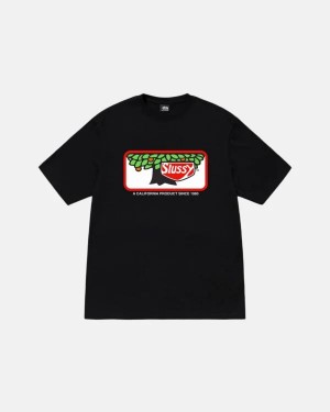 Black / White / Red Stussy Orchard T Shirts | 8705YTSZX