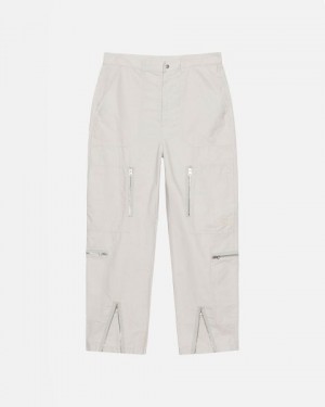 Cream Stussy Nyco Flight Pants | 5708ZSCUT