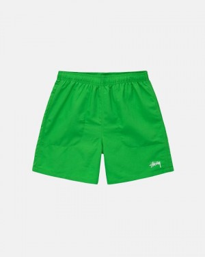 Green Stussy Water Stock Shorts | 6428QKSJU