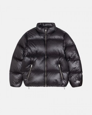 Grey Stussy Parachute Ripstop Down Jackets | 1257PFBIT