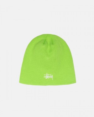 Light Green Stussy Skullcap Basic Beanie | 7284WQUIA