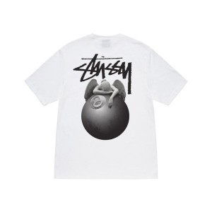 White Stussy Angel T Shirts | 3406ZWSXH