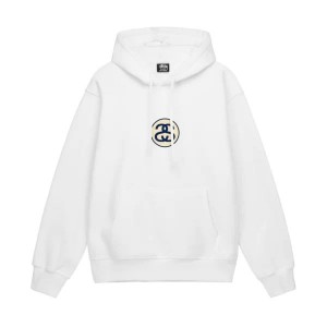 White / Black Stussy Ss-link Hoodie | 2956BETHY