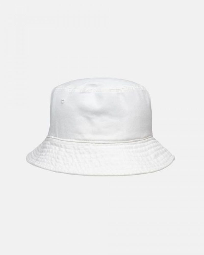 Beige Stussy Bucket Big Stock Hats | 9561YUBNK