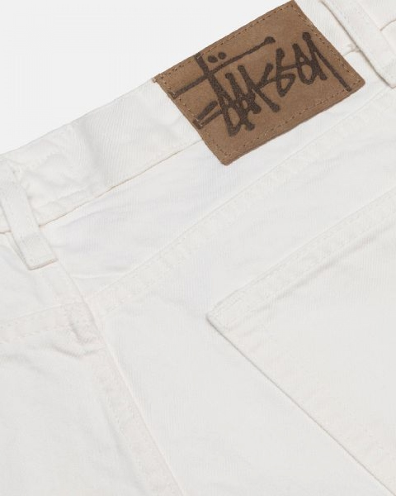 Beige Stussy Classic Overdyed Jeans | 4239DXNSK