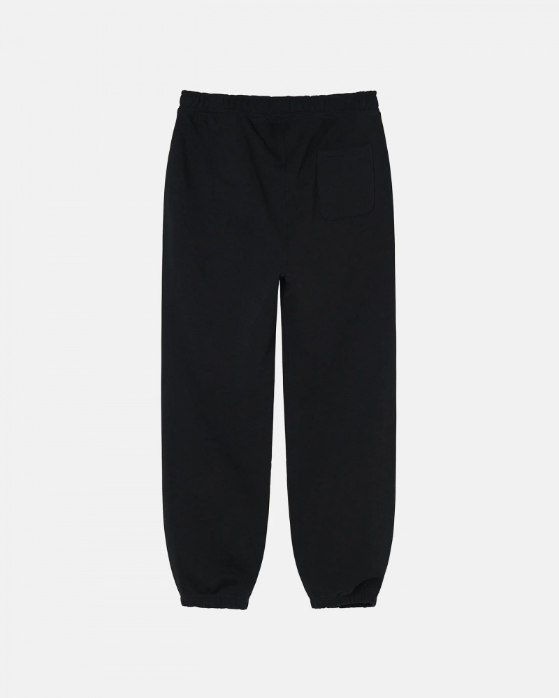 Black Stussy 8 Ball Embroidered Pants | 2706XJQES