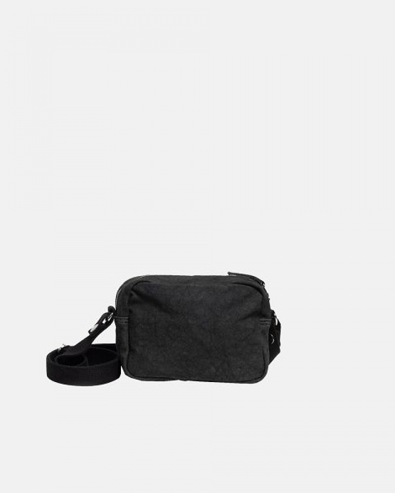 Black Stussy Canvas Side Pouches | 9042OBMPA