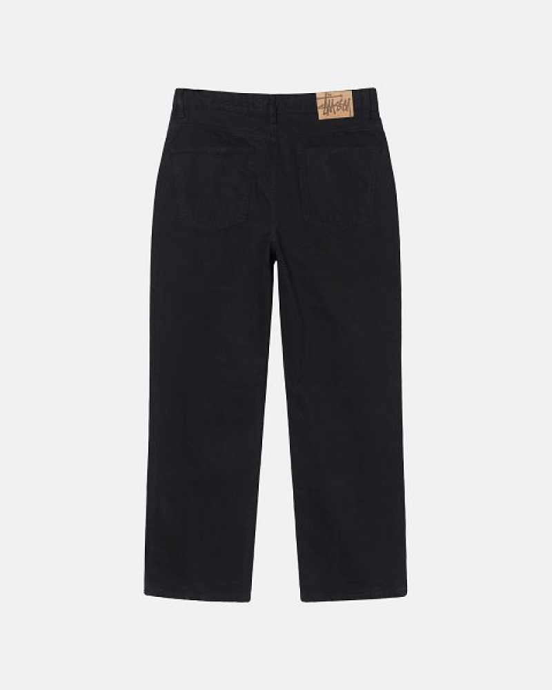 Black Stussy Classic Overdyed Jeans | 3952AOMBH