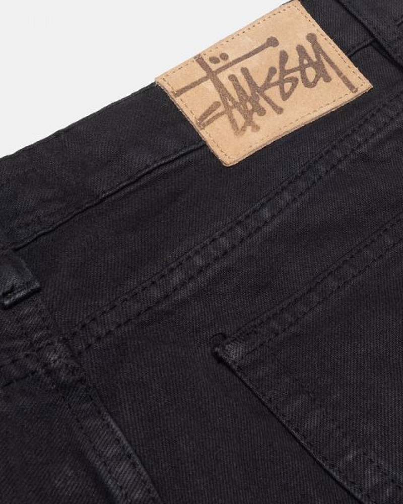 Black Stussy Classic Overdyed Jeans | 3952AOMBH