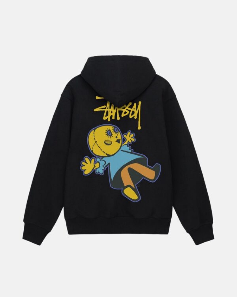 Black Stussy Dollie Zip Hoodie | 6349TAWIS