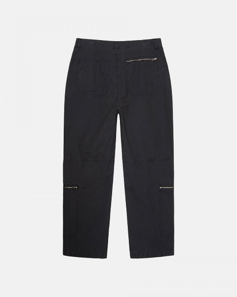 Black Stussy Nyco Flight Pants | 6819ZPLUF