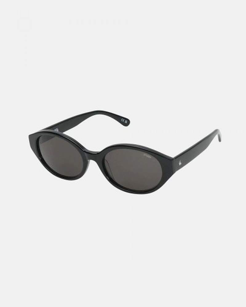 Black Stussy Penn Sunglasses | 2496ZFWOM