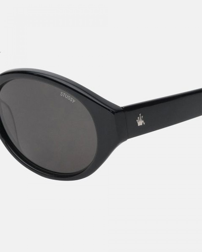 Black Stussy Penn Sunglasses | 2496ZFWOM