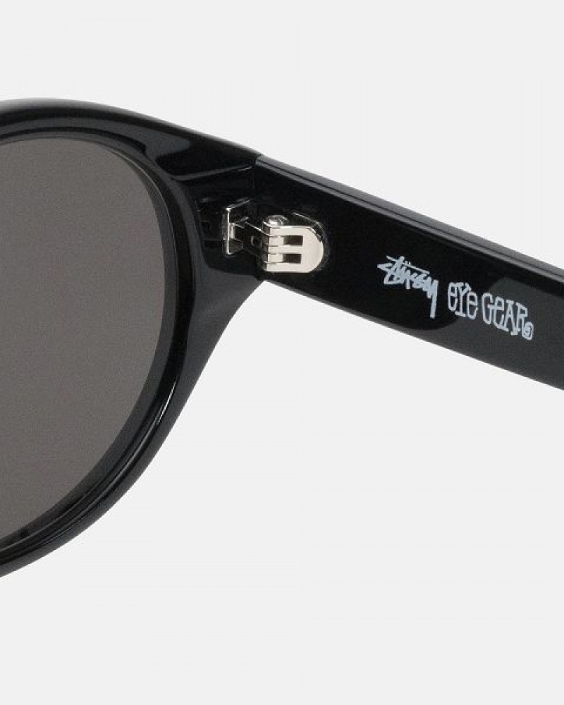 Black Stussy Penn Sunglasses | 2496ZFWOM