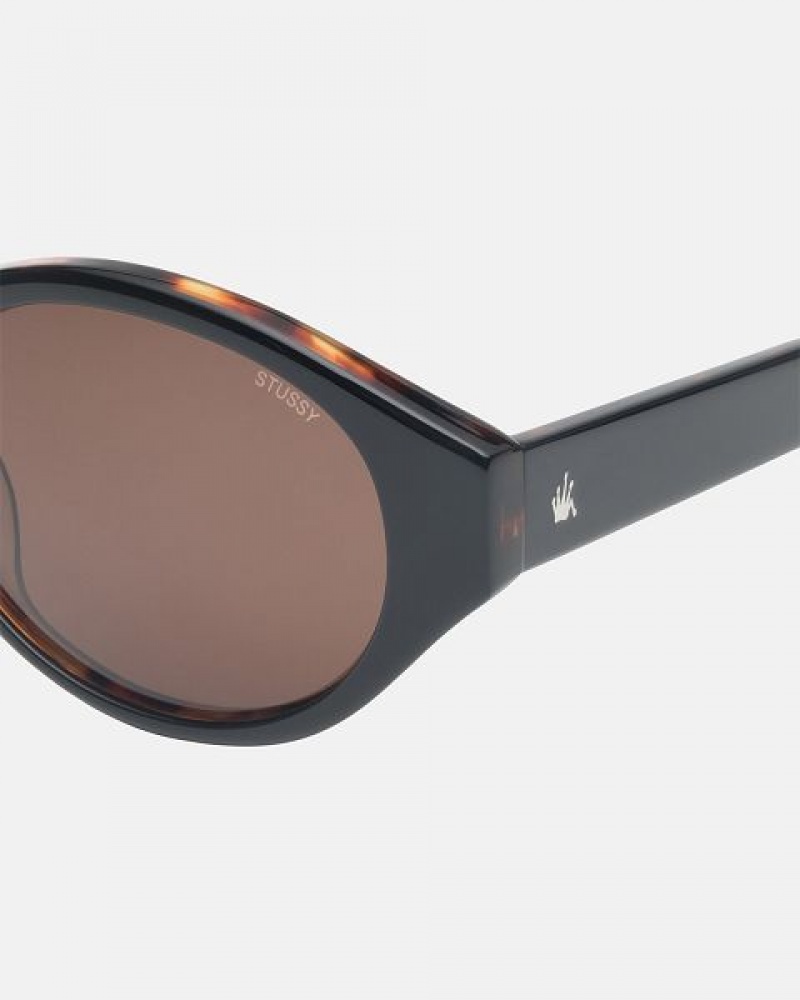 Black Stussy Penn Sunglasses | 8627ALQDN