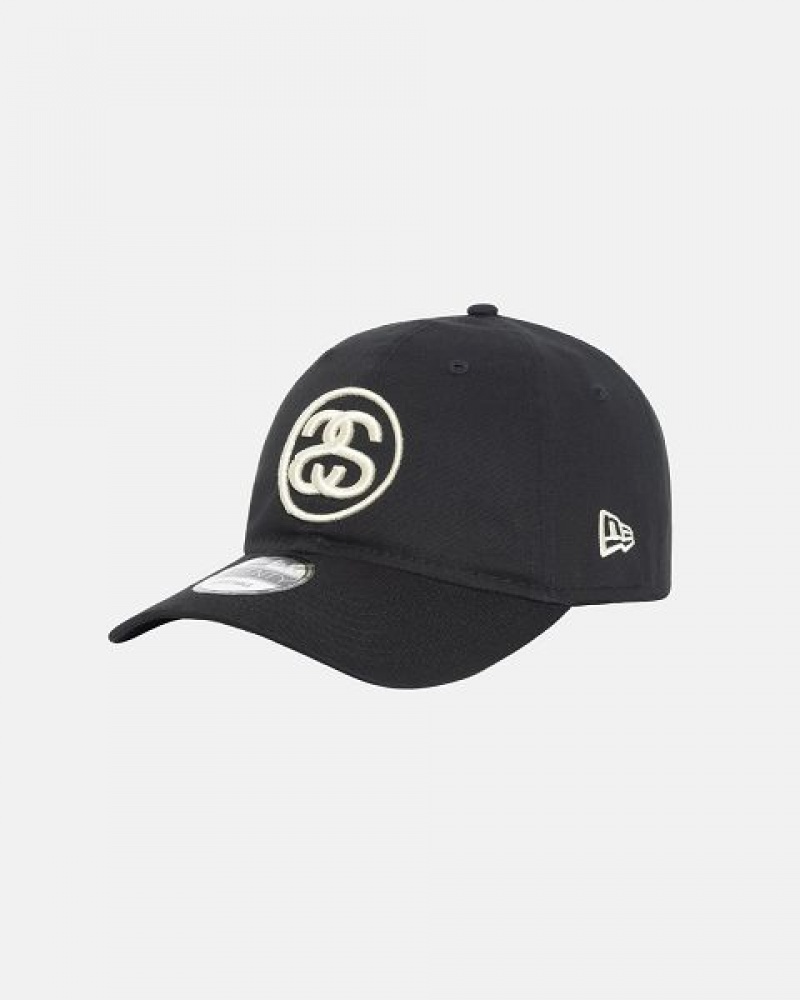 Black Stussy Ss Link 9twenty Caps | 9238GUVZT