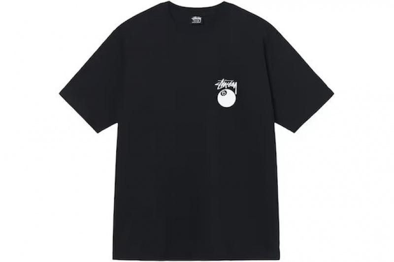 Black / Brown / White Stussy Built Tough T Shirts | 8716ZEFCO