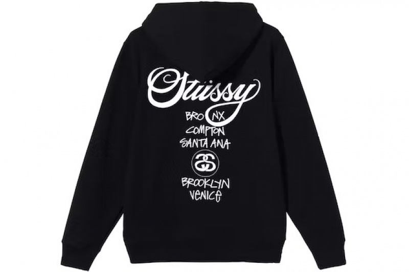 Black / White Stussy X Dover Street Market Hoodie | 1350APMON