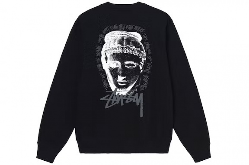 Black / White Stussy Young Moderns Sweatshirts | 2954SEQWT