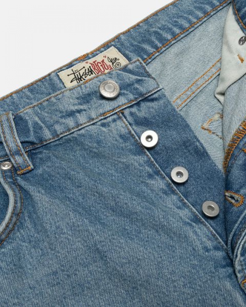 Blue Stussy Big Ol' Denim Jeans | 1605DMLSR