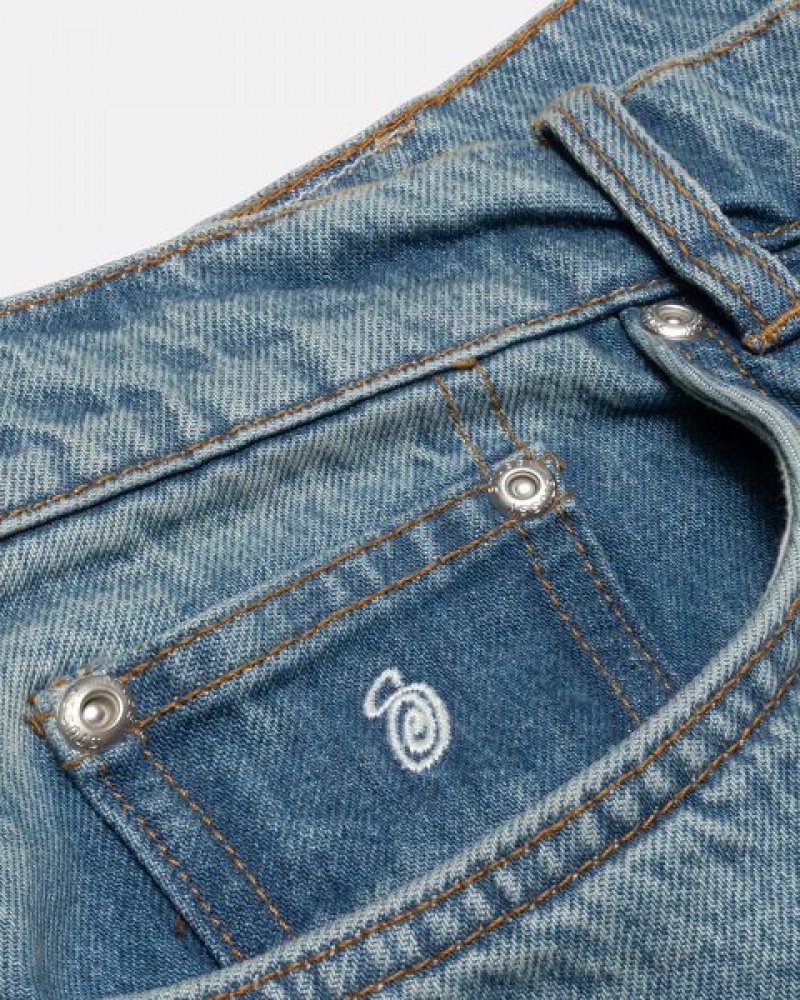 Blue Stussy Big Ol' Denim Jeans | 1605DMLSR