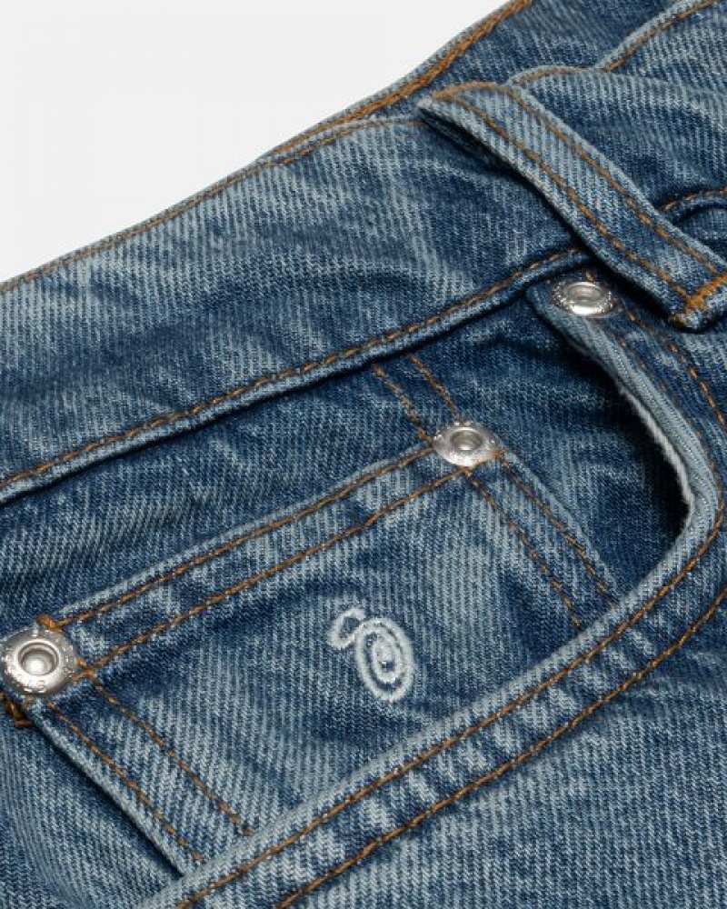 Blue Stussy Classic Denim Jeans | 3261RLZVF