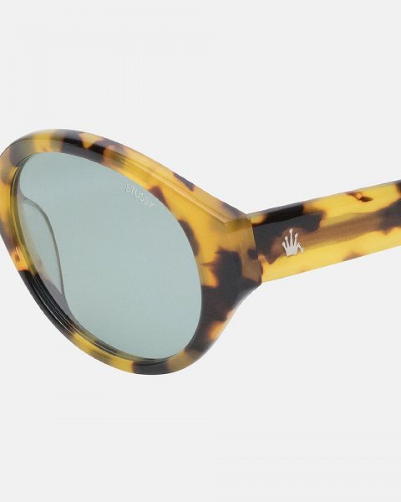 Brown Stussy Penn Sunglasses | 2357KVIOZ