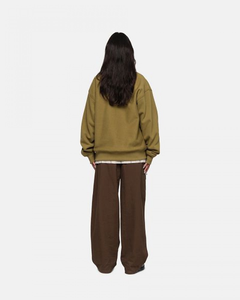 Brown Stussy Workgear Twill Pants | 9650FJTCL