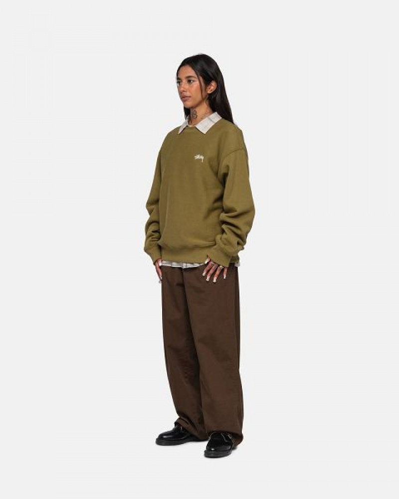 Brown Stussy Workgear Twill Pants | 9650FJTCL