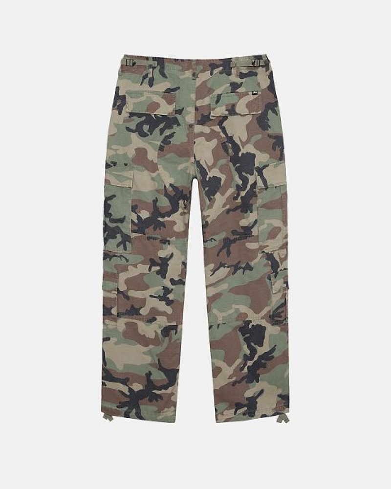 Camo Stussy Surplus Cargo Ripstop Pants | 3427IUGYS