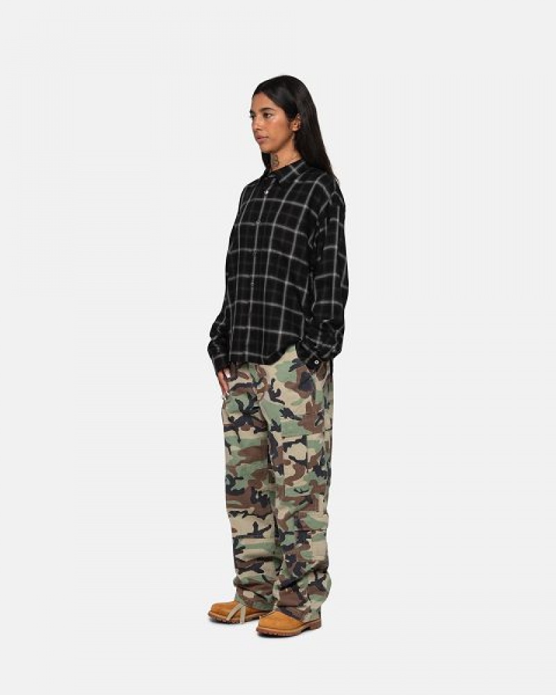 Camo Stussy Surplus Cargo Ripstop Pants | 3427IUGYS