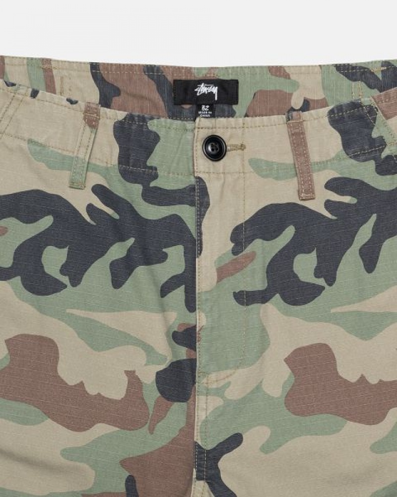 Camo Stussy Surplus Cargo Ripstop Pants | 3427IUGYS