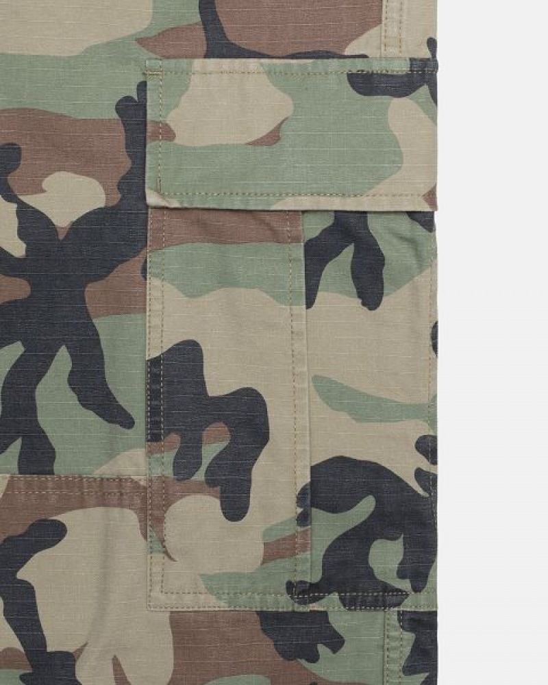 Camo Stussy Surplus Cargo Ripstop Pants | 3427IUGYS