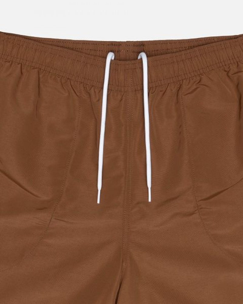 Coffee Stussy Water Big Basic Shorts | 5437KSRYI