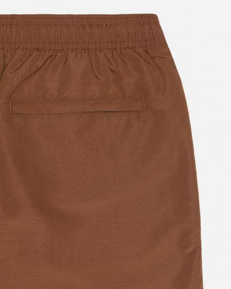 Coffee Stussy Water Big Basic Shorts | 5437KSRYI