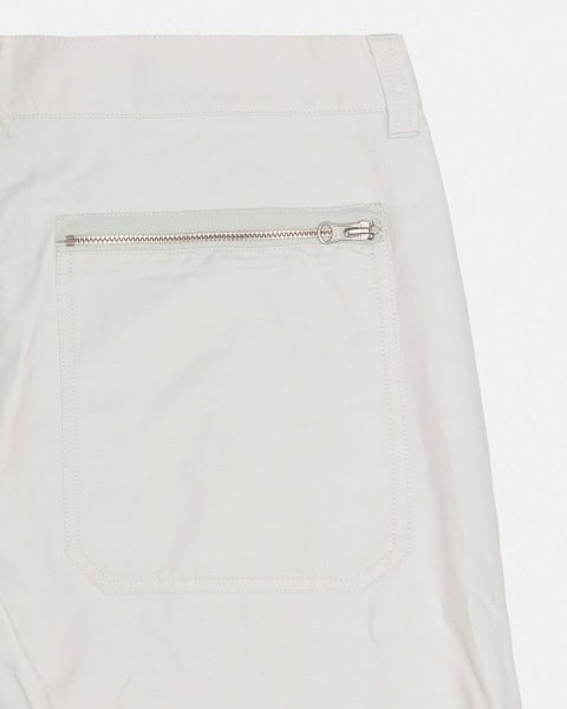 Cream Stussy Nyco Flight Pants | 5708ZSCUT