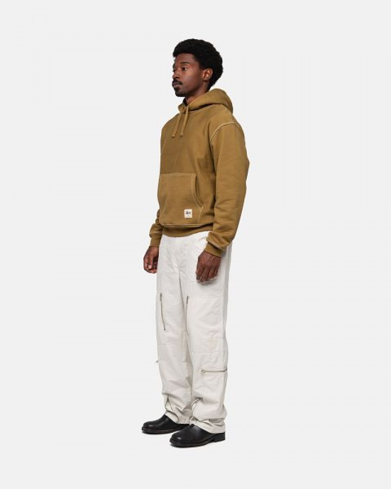 Cream Stussy Nyco Flight Pants | 5708ZSCUT