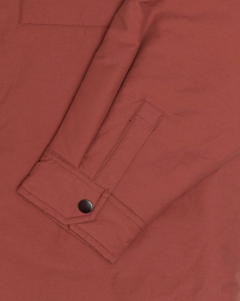 Dark Red Stussy Padded Tech Over Shirts | 3714AJBMK