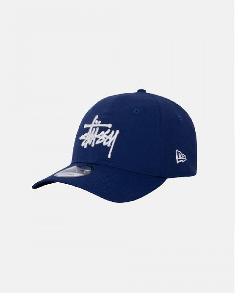 Dark Royal Stussy New Era 9twenty Basic Caps | 5049PETSR