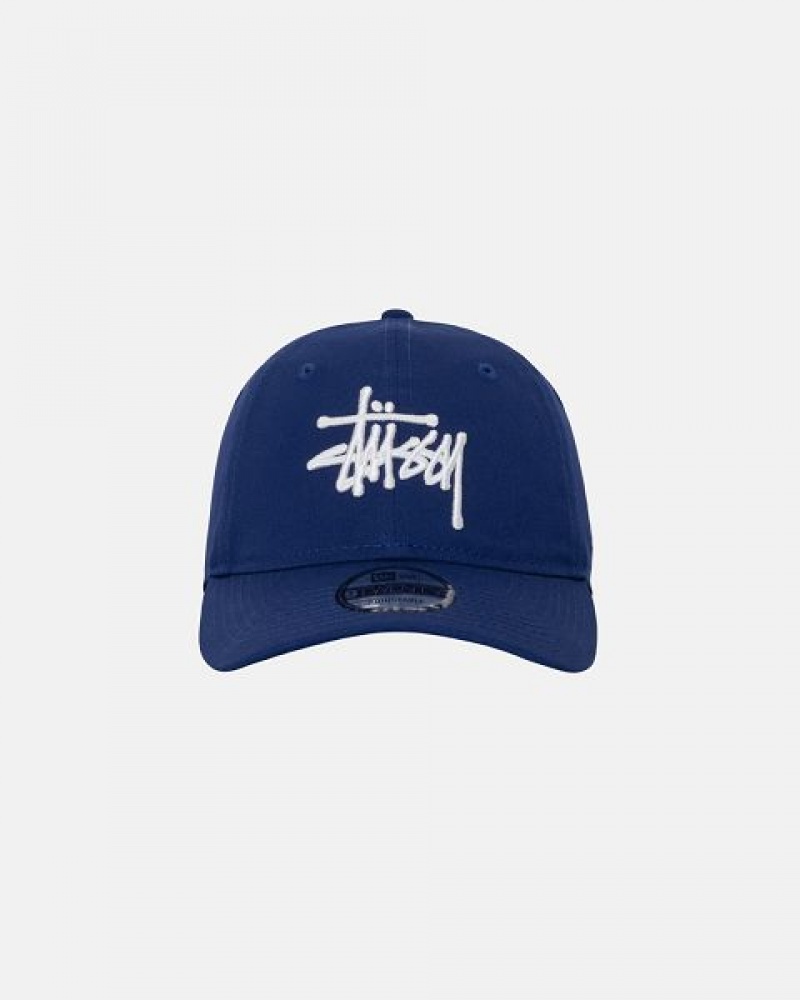 Dark Royal Stussy New Era 9twenty Basic Caps | 5049PETSR