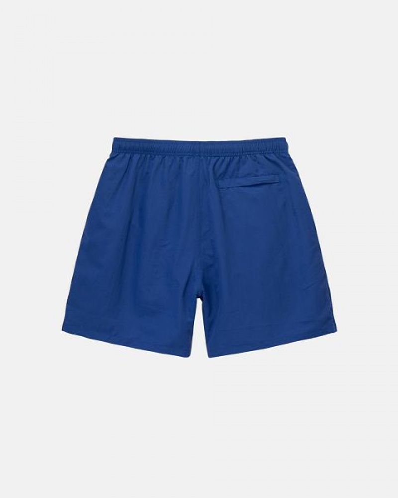 Deep Blue Stussy Water Stock Shorts | 5702HGEIF