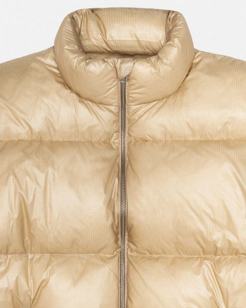 Gold Stussy Parachute Ripstop Down Jackets | 9210HNRAT