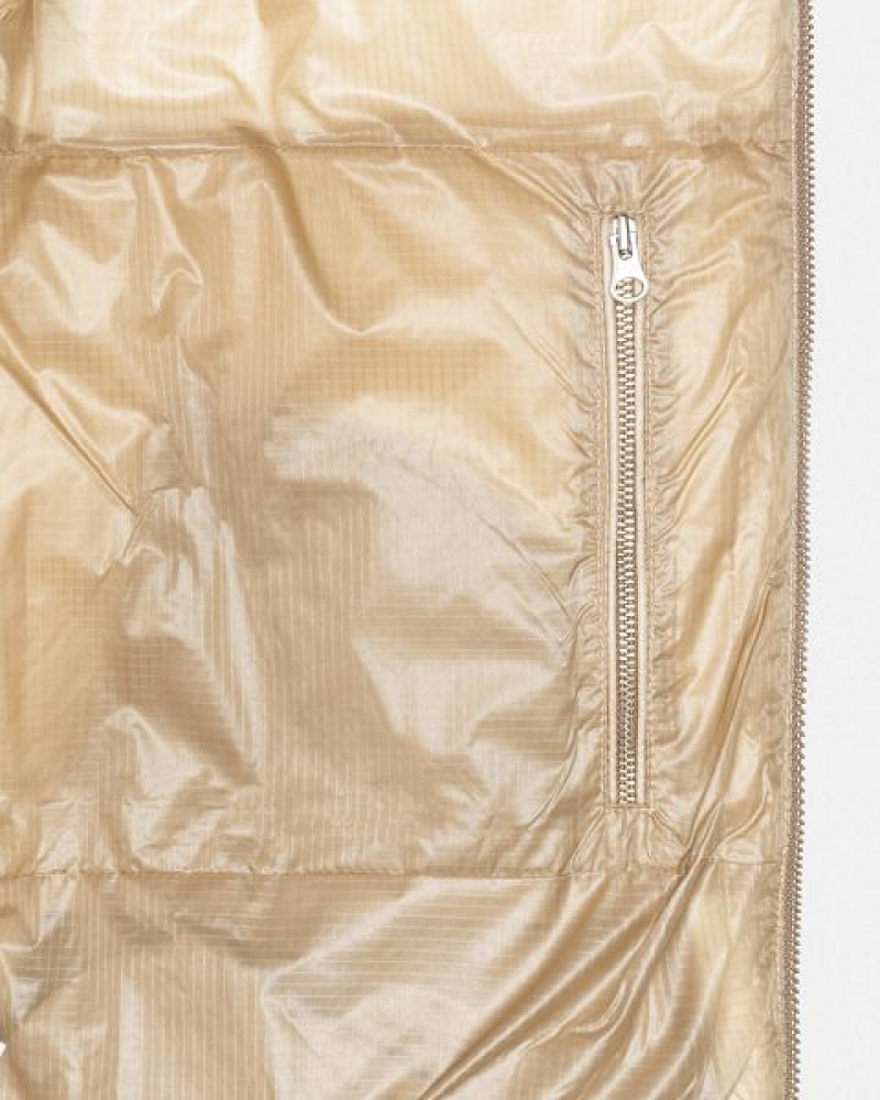 Gold Stussy Parachute Ripstop Down Jackets | 9210HNRAT