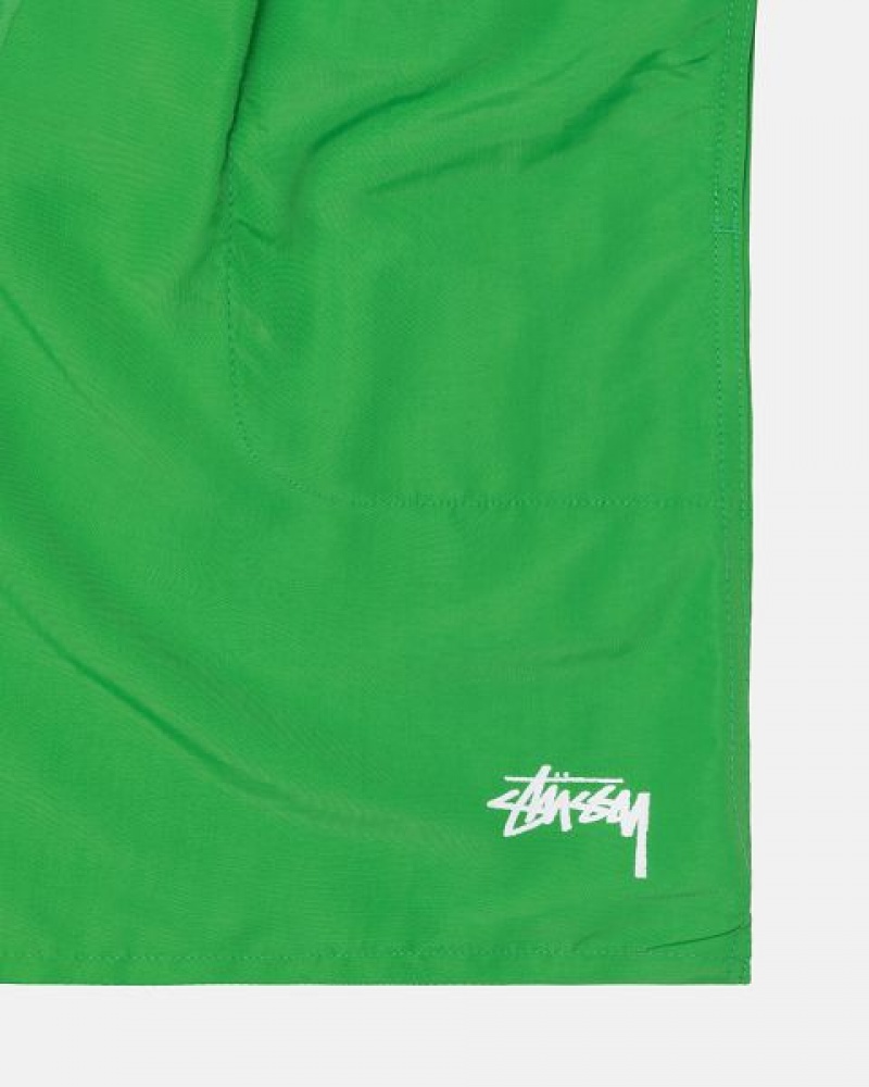 Green Stussy Water Stock Shorts | 6428QKSJU