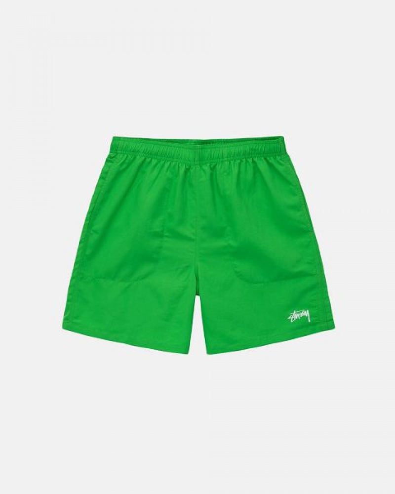 Green Stussy Water Stock Shorts | 6428QKSJU