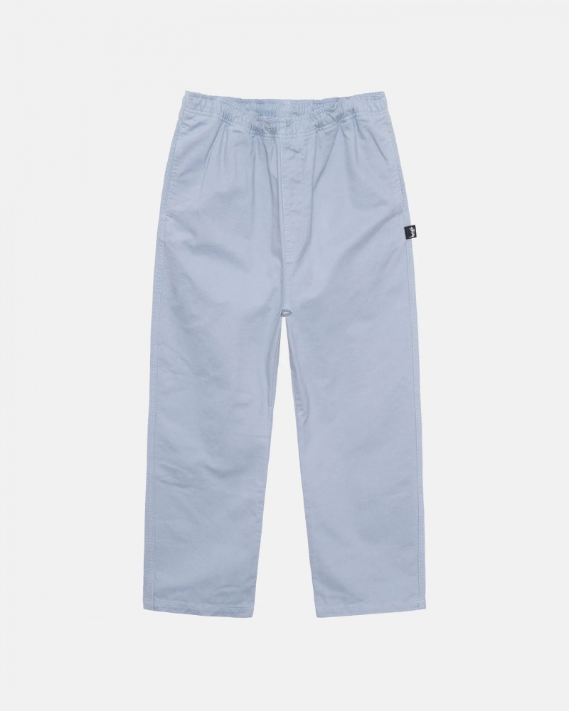 Grey Stussy Brushed Beach Pants | 9167WGSCU