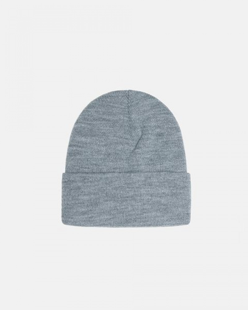 Grey Stussy Cuff Stock Beanie | 9654HKIGE