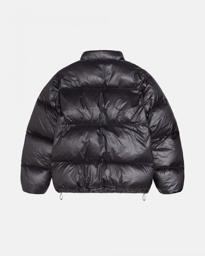 Grey Stussy Parachute Ripstop Down Jackets | 1257PFBIT