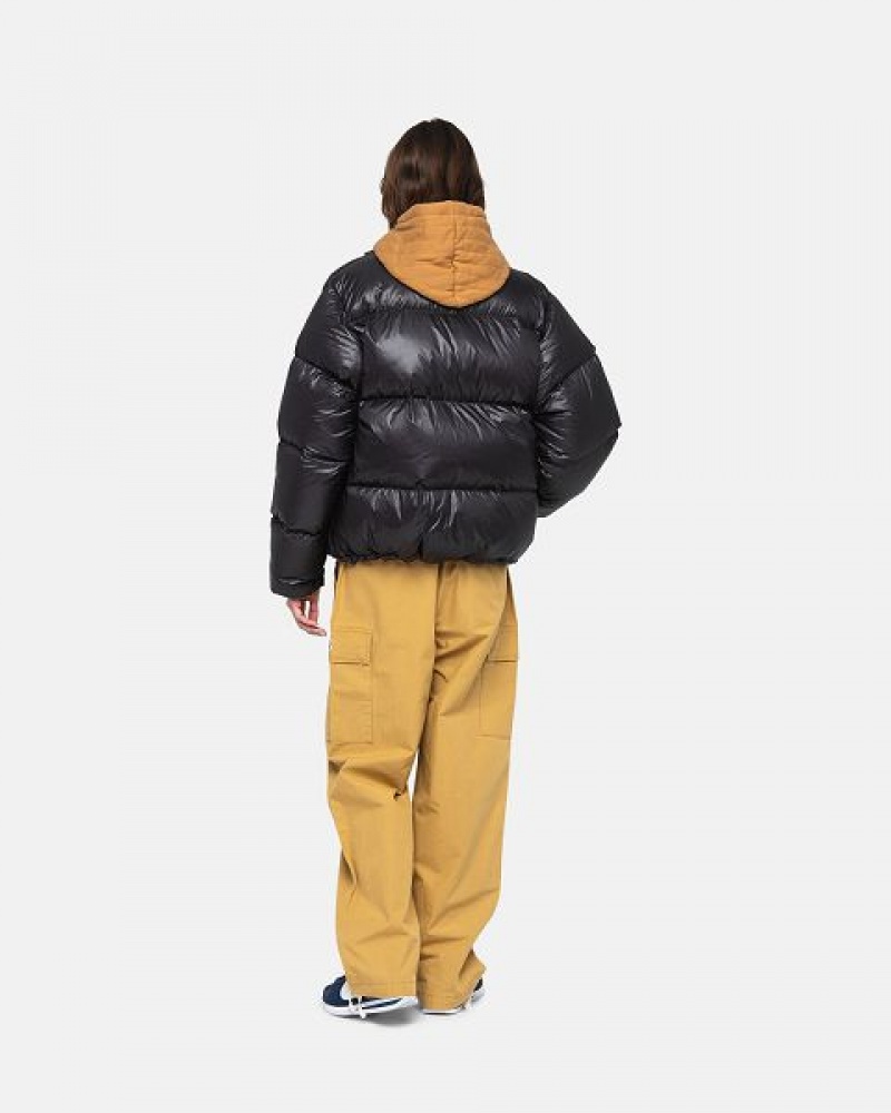 Grey Stussy Parachute Ripstop Down Jackets | 1257PFBIT